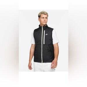 Nike black Sportswear Therma-FIT Legacy men's vest, model DD6869-010 Puffer Vest